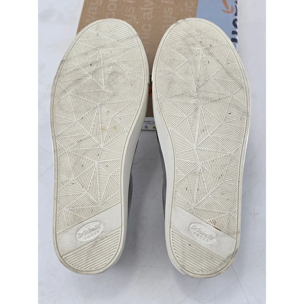 Dr. Scholl's Nova Slip On Sneakers Womens Size 8 Soft Grey Perforated - New